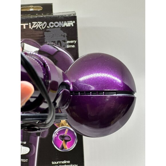 Conair CD204 Infiniti Pro by Secret Wave 360° Rotation Purple Styler Used In Box - Picture 5 of 7
